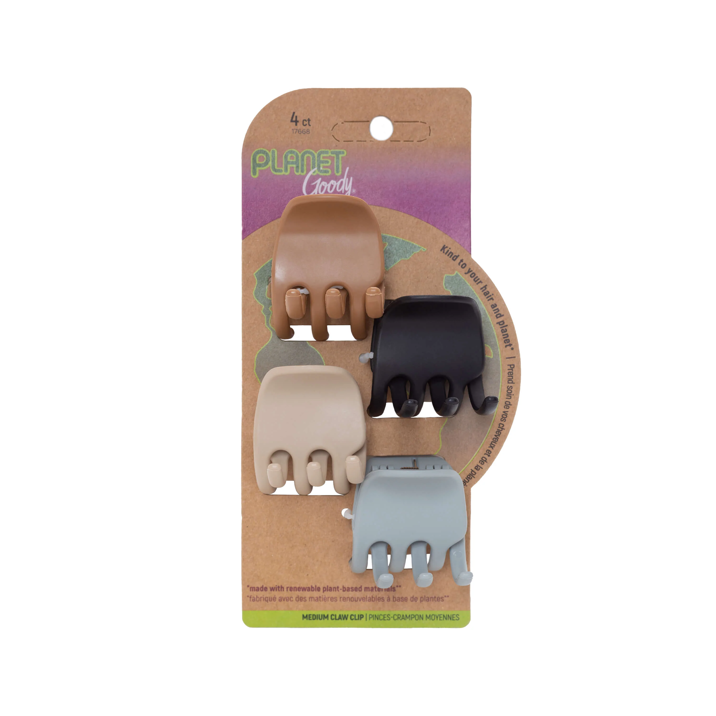 Loyalty: Planet Goody Heritage Claw Clips, 4CT